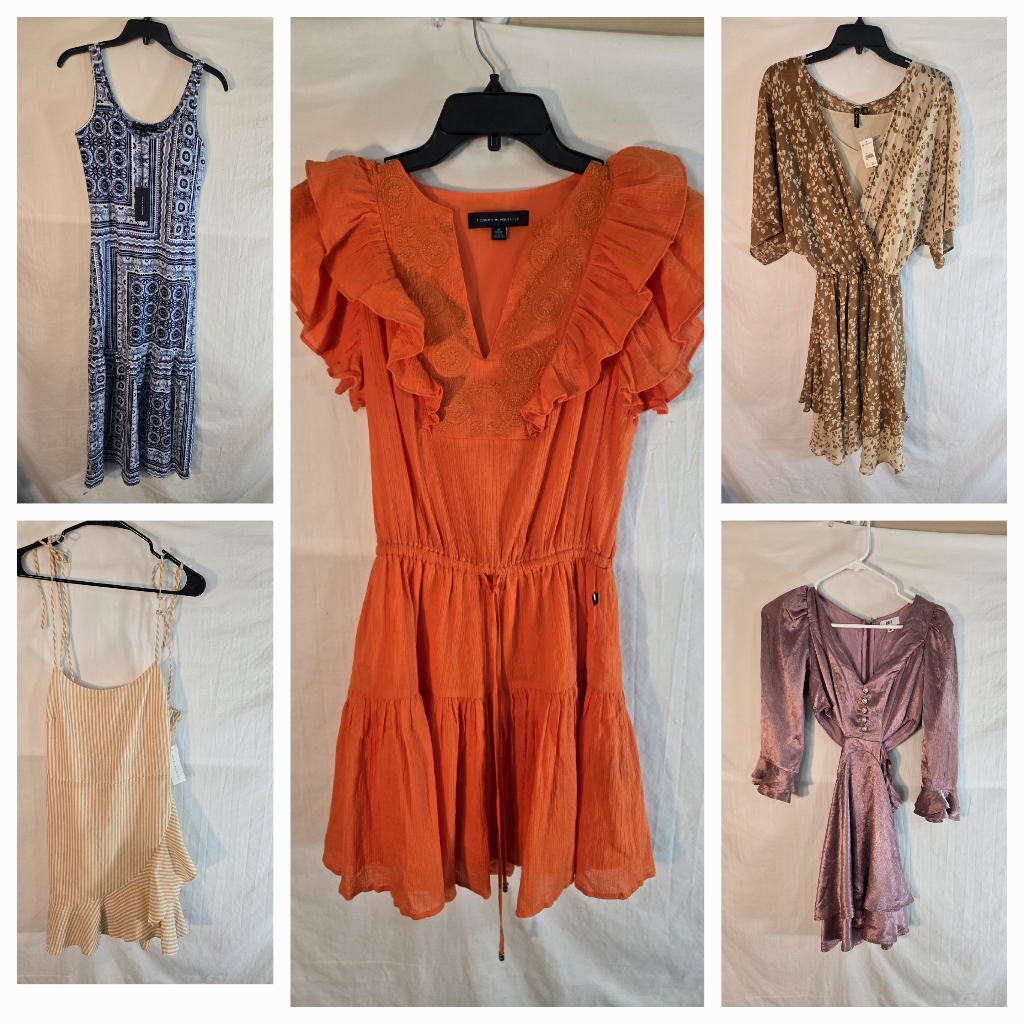 Lot Of 5 Rahi, Tommy Hilfiger, Versona, After Market Women's Xs Dress New